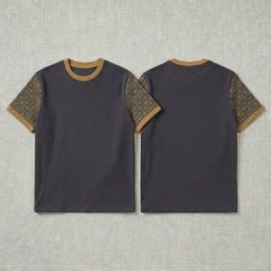 T-shirt uni lavé pour homme, manches courtes, coton épais, couleur unie, usage quotidien, basique, T-shirts pour hommes Europe - Product Image 3