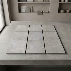 Baldosas de Porcelana Resistentes para Jardín, 20 mm, 600x600, 300x600 mm, Color Piedra Avellana, Gris Claro, Crema, Beige, Baldosas para Piso Exterior - Product Image 4