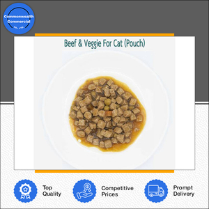 Nouvel arrivage en stock : Aliments pour animaux de compagnie très demandés, saveur bœuf et légumes, en pochette pour chat et chaton, en provenance de Thaïlande, en promotion. - Product Image 2