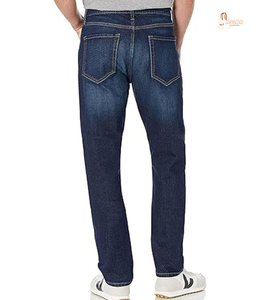 Jeans de Mezclilla para Hombre, Corte Slim Fit Recto, Lavado Láser, Transpirables, Servicio OEM, Venta al Por Mayor - Product Image 1