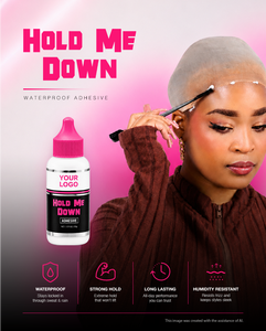 Adhesivo para Pelucas HMD Hold Me Down con Aroma a Sandía, 2.1 oz, Tamaño Mediano, Fijación Extrema, Resistente al Agua, Marca Privada - Product Image 6