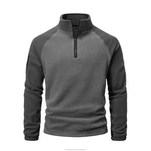 Automne nouveau sweat pour hommes coupe ample à la mode fermeture éclair Style décontracté avec capuche coupe régulière sweats à capuche et sweat-shirts pour hommes - Product Image 2
