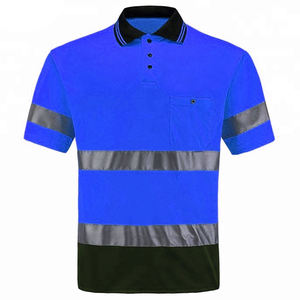Camiseta Polo de Trabajo de Alta Visibilidad, Color Naranja Fluorescente, Poliéster, Impresión por Transferencia de Calor, Sin Costuras, Estilo Clásico - Product Image 4