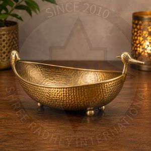 Luxury <b>Elephant</b> Metal Bowl Sculpture Handmade Decorative Animal Bowl for Tabletop Decor - Product Image 3
