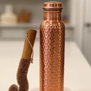 Top Crafted Villa Pure <b>Copper</b> Metal Matt Coated Water Bottle Health Benefits Drinkware Export metal - Product Image 1