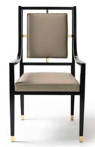 Sillón Otomano con Marco Metálico Chapado en Oro y Cubierta Suave con Respaldo para Sala de Estar, Pasillo, Uso Decorativo - Product Image 3