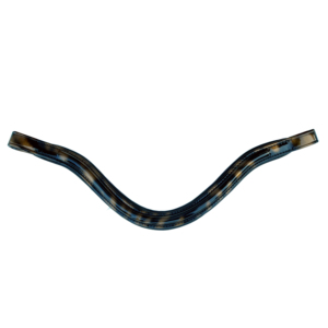 Fronture en cuir véritable pour cheval, accessoire de bride anglaise, avec clous métalliques à rangée unique, pour équipement d'équitation de concours classique - Product Image 2