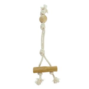 ไม้กาแฟธรรมชาติสำหรับสุนัขกัดเล่น พร้อมเชือกฝ้าย จากโรงงานโดยตรง - Product Image 1