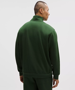Wholesale Unisex Cotton Fleece Chest Half Zip up Hoodie Custom Printed OEM ODM Supplier Premium Hoodie - Product Image 2