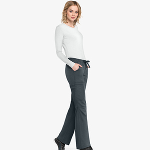 กางเกงพยาบาลสั่งตัดพิเศษ ผ้าหนา ไซส์ใหญ่ สำหรับผู้หญิง มีเชือกผูกเอว กระเป๋าสองข้าง ทรงยาว สีตามสั่ง กางเกงสครับสำหรับผู้หญิง - Product Image 5