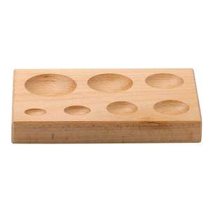 Bloc de façonnage à chaud en bois dur à 7 cavités, forme ronde, pour bijoux, outil de façonnage et de modelage - Product Image 6