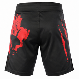 กางเกงชก MMA แบบสั่งทำพิเศษ OEM พิมพ์ลายด้วยความร้อน กางเกง BJJ สำหรับการฝึกซ้อม เป็นมิตรกับสิ่งแวดล้อม แห้งเร็ว ระบายอากาศได้ดี - Product Image 3
