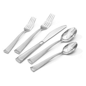 Juego de Cubiertos Modernos de Acero Inoxidable de Primera Calidad, Elegante Juego de Vajilla para Mesa de Comedor, para el Hogar, la Cocina y Servicios de Catering - Product Image 1