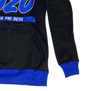 Sweat-shirt à capuche unisexe en coton avec broderie chenille Zeta Phi Beta 1920, vêtements de sororité grecque - Product Image 5