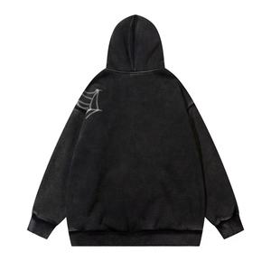 Sudaderas Personalizadas 100% Algodón al por Mayor, 350gsm, Impresión Serigráfica, Sudaderas Cortas para Hombre, Sudadera de Alta Calidad con Impresión de Gran Volumen - Product Image 4