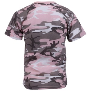 Unisex Pink <b>Camouflage</b> Casual Jersey T-<b>Shirt</b> Short Sleeve Breathable Polyester Outdoor Wear Printed Pattern Top - Product Image 6