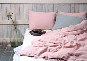 Juego de Funda Nórdica de Algodón Rosa Empolvado con 2 Fundas de Almohada, Estilo Boho, Ropa de Cama Suave Lavada para Decoración de Dormitorios Modernos - Product Image 5