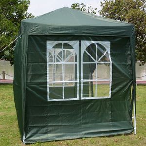 Practical 2x2m Camping Tent with Two Doors and Two Windows Right Angle Folding Design Green Waterproof - Product Image 5