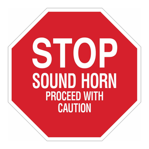 Señal de Advertencia Sonora Brady STOP, Señal de Precaución para Áreas de Seguridad Industrial - Product Image 2