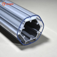 Tube de pêche en polycarbonate extrudé transparent, diamètre 100 mm, coque composite avec dissipateur thermique interne pour boîtier LED submersible IP68