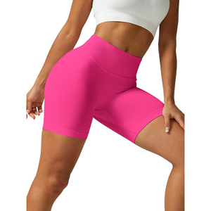 Custom Logo High Waist Seamless Gym Clothing Squat Proof <b>Booty</b> Lifting Workout Activewear Women Biker Shorts Yoga Shorts - Product Image 1