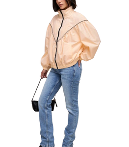 100% Polyester <b>Women</b> Windbreaker Crop <b>Jacket</b> Quick Dry Waterproof Breathable <b>Zip</b>-<b>Up</b> Custom Logo Nylon <b>Jacket</b> - Product Image 5