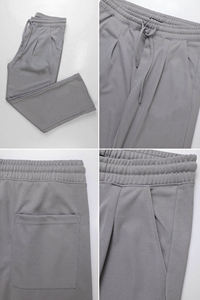 Pantalones de lujo para hombre, acampanados, de algodón desgastado, joggers, de felpa francesa, con lavado ácido, holgados, personalizados - Product Image 2