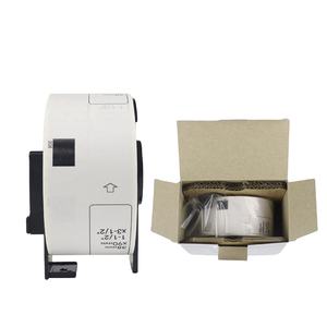 Tatrix DK11208 38มิลลิเมตรสีดำสีขาวตนเองกาวกระดาษความร้อนฉลากม้วน DK-11208สำหรับ Broter QL-500 QL-650TD เครื่องพิมพ์ - Product Image 1