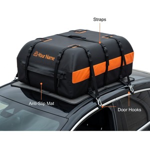 OEM Wholesale Universal Car Roof Top Carrier Bag 21 Cubic Feet <b>Waterproof</b> 840D Heavy Duty Luggage <b>Storage</b> <b>Box</b> for Cars - Product Image 3