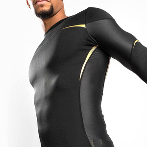 Custom BJJ Surf Rash Guard For <b>Men</b>-Long Sleeve <b>Compression</b> <b>Shirt</b> Breathable Eco-Friendly Quick Dry Spandex/Polyester - Product Image 6