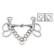TM STAR Bocado de Caballo Mariposa de 3 Anillos, Bocado de Control Ajustable de Acero Inoxidable para Entrenamiento, Equipo Ecuestre - Product Image 3
