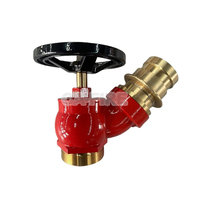 Vanne d'extincteur CA FIRE en laiton et fonte ductile rouge 2" 2.5" pour eau/concentré de mousse ISO/CCC Protection incendie