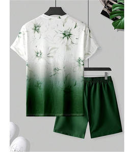 Camiseta blanca con estampado tropical de palmeras negras y veleros, camiseta de verano con diseño náutico inspirado en islas. - Product Image 3