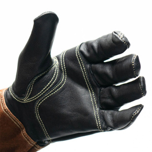 Gants de soudage TIG en cuir de chèvre et de vache de qualité supérieure, résistants à l'abrasion, à la chaleur et aux flammes, pour la lutte contre les incendies - Product Image 5
