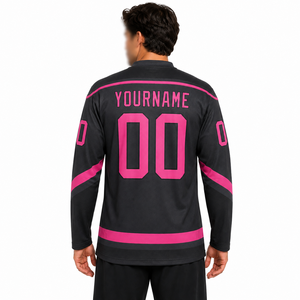 Maillot de hockey sur glace d'hiver doux et durable, conçu pour les joueurs actifs et les équipes, moderne, léger, 100 % polyester, respirant, séchage rapide - Product Image 3