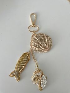 Classic Style Embroidery Beaded Eco-Friendly Customized Handcrafted Decorative Keychain Boho <b>Bag</b> <b>Charm</b> Accessory MD HANDICRAFTS - Product Image 5