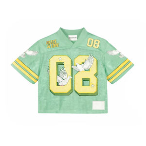 Camiseta de Fútbol Personalizada con Malla, Unisex, Manga Corta, Impresa, Transpirable, con Nombre y Número Personalizados, Venta al Por Mayor OEM - Product Image 2