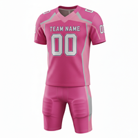 Ensemble maillot et short de football américain personnalisé, imprimé par transfert thermique, respirant, coupe-vent, imperméable et écologique, 100 % coton