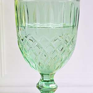 แก้วโกเบลต์วินเทจลายเพชร - Product Image 6