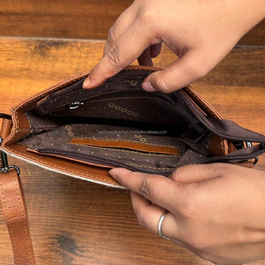 Bolso bandolera con cremallera de piel de vaca de alta calidad para mujer, bolso de hombro de cuero genuino de estilo lujoso en Stock - Product Image 6