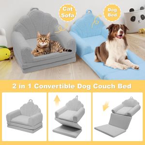 Divano Letto per Cani a Forma di Conchiglia 2-in-1, Cuccia per Animali Domestici con Rivestimento Lavabile in Lavatrice, Colori Eleganti 22.8''x18.8''x15.7'' - Product Image 2
