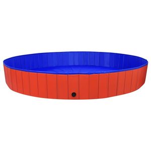 Piscina Roja de PVC para Perros, Diámetro 118.1 pulgadas x Altura 15.7 pulgadas, para Juegos Acuáticos Caninos - Product Image 2