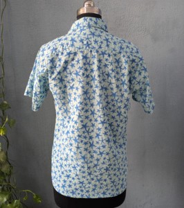 เสื้อเชิ้ตแขนสั้นผู้ชายพิมพ์ลายปลาดาวผ้าฝ้ายลำลองคอปกแบบพับได้ระบายอากาศได้ดีสวมใส่ในฤดูร้อน - Product Image 5