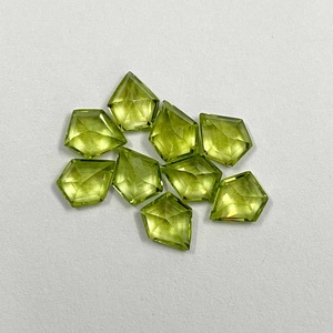 Peridoto Verde Natural de Alta Calidad, 7x10mm, Forma de Escudo Facetada, Piedras Preciosas Sueltas al por Mayor, Piedra Semipreciosa, Disponible para Pedidos al por Mayor - Product Image 2