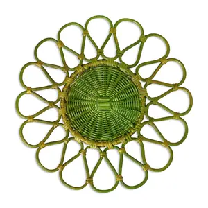 Vietnam Supplier New Collection Elegant Round Wicker Placemats For Wedding Decorations With Reasonable Price