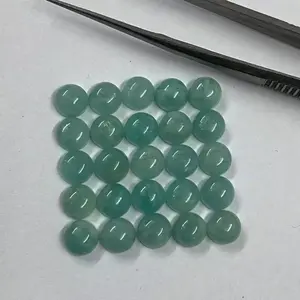 7mm Natural Amazonite Round Flat Cabochon Loose Healing Gemstones Supplier Shop Online Now Stone For Jewelry Setting Handmade