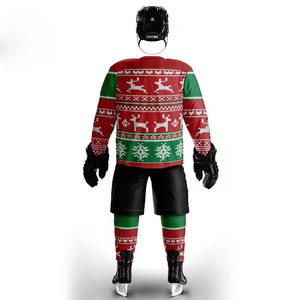 Uniformes de Hockey sobre Hielo Personalizados al por Mayor, Jersey de Hockey sobre Hielo Bordado para Hombre OEM - Product Image 5