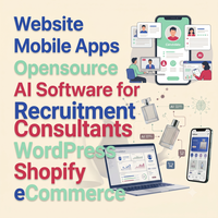 Plugin de WordPress para Shopify, Software de IA para Diseño de Sitios Web de Bufetes de Abogados, Software de IA para ERP y CRM, Aplicaciones Móviles para Android e iOS, Comercio Electrónico