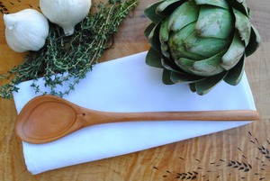 Cuchara de Cocina de Madera Natural Hecha a Mano, Cuchara de Madera Maciza con Mango Largo para Servir, Mezclar y Agitar, Utensilios de Cocina para Uso Doméstico y en Restaurantes - Product Image 3