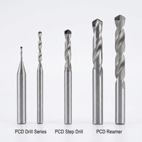 Foret de précision industriel en diamant polycristallin, corps en carbure de tungstène, outil de perçage haute vitesse, métrique, longueur courte